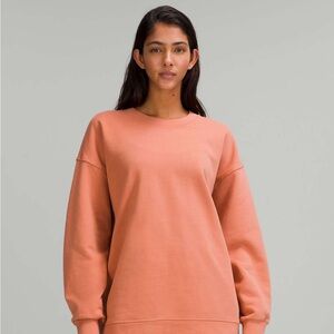 Lululemon PERFECTLY OVERSIZED CREW Pink Savannah Size 4